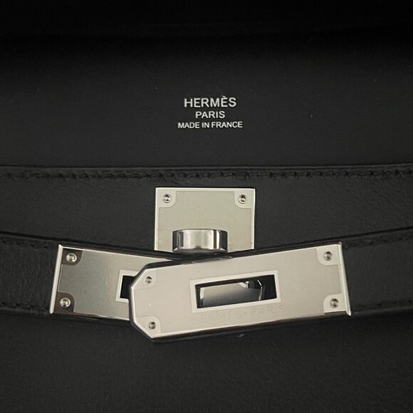 2024 New Hermes Mini Jypsiere - Noir / PHW - Evercolor New - Picture 2 of 9